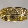 Gold scroll ring