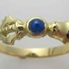 bell ring gold and sapphire