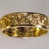Gold scroll ring